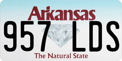 AR license plate 957LDS