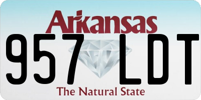 AR license plate 957LDT