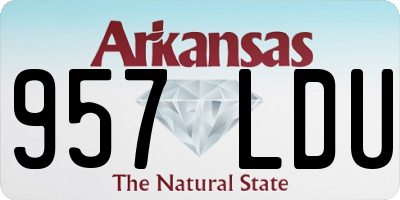 AR license plate 957LDU