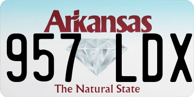 AR license plate 957LDX