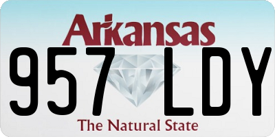 AR license plate 957LDY