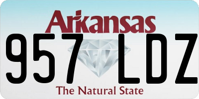 AR license plate 957LDZ