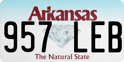 AR license plate 957LEB