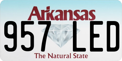 AR license plate 957LED