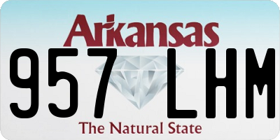 AR license plate 957LHM
