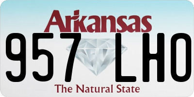 AR license plate 957LHO