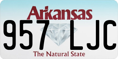 AR license plate 957LJC