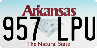 AR license plate 957LPU
