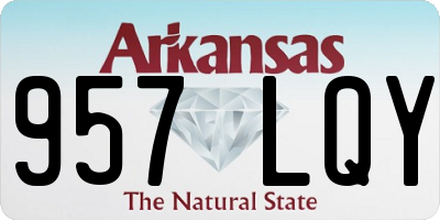 AR license plate 957LQY