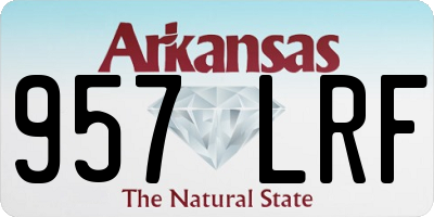 AR license plate 957LRF