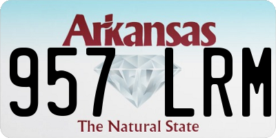 AR license plate 957LRM