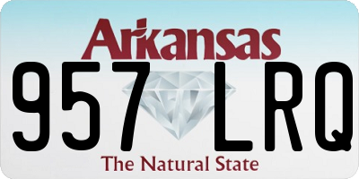 AR license plate 957LRQ