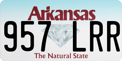 AR license plate 957LRR