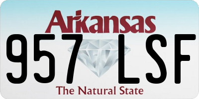 AR license plate 957LSF