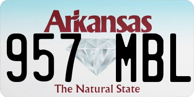 AR license plate 957MBL