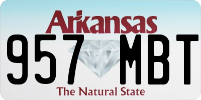 AR license plate 957MBT