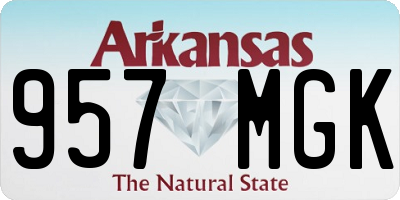 AR license plate 957MGK