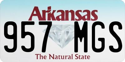 AR license plate 957MGS