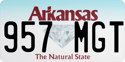 AR license plate 957MGT