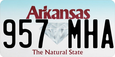 AR license plate 957MHA