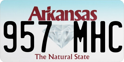 AR license plate 957MHC