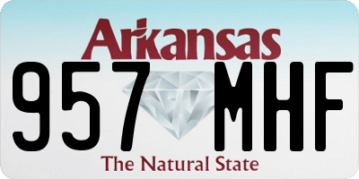 AR license plate 957MHF