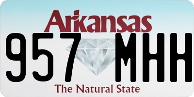 AR license plate 957MHH
