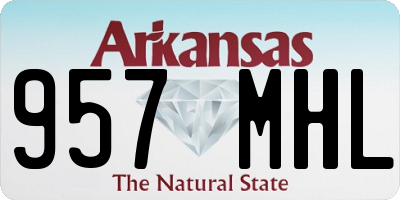 AR license plate 957MHL