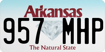 AR license plate 957MHP