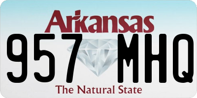 AR license plate 957MHQ