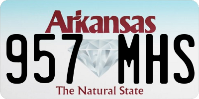AR license plate 957MHS