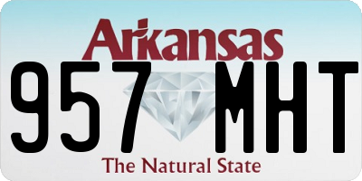 AR license plate 957MHT