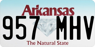 AR license plate 957MHV