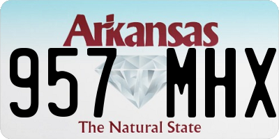 AR license plate 957MHX