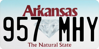 AR license plate 957MHY