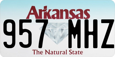 AR license plate 957MHZ