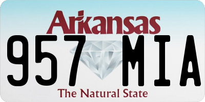AR license plate 957MIA