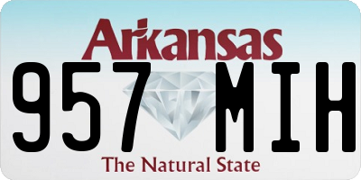 AR license plate 957MIH