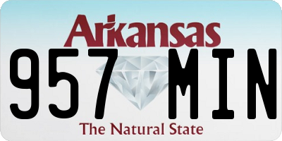 AR license plate 957MIN