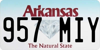 AR license plate 957MIY