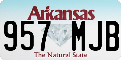 AR license plate 957MJB