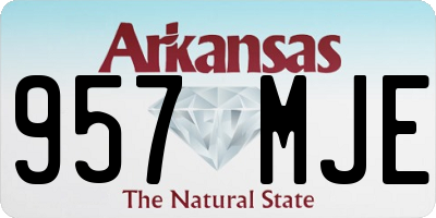 AR license plate 957MJE