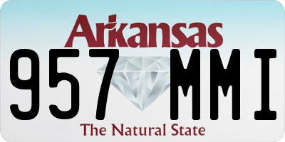 AR license plate 957MMI