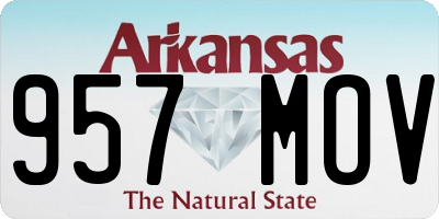 AR license plate 957MOV