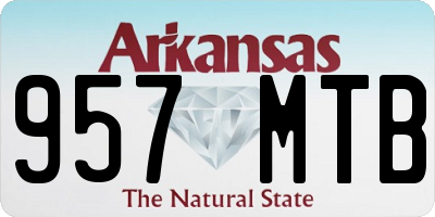 AR license plate 957MTB