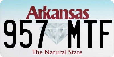 AR license plate 957MTF
