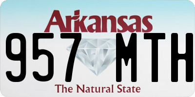 AR license plate 957MTH