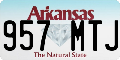 AR license plate 957MTJ