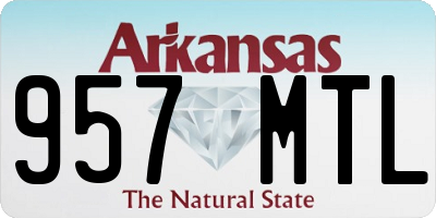AR license plate 957MTL