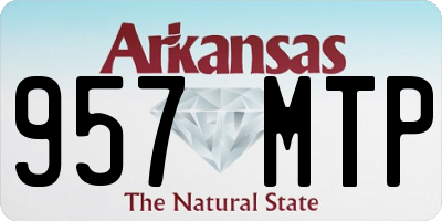 AR license plate 957MTP